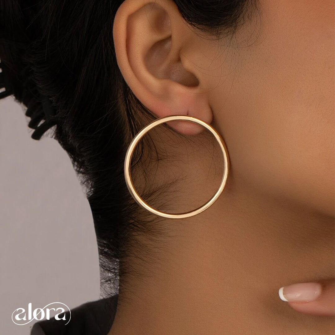 Circle Stud Earrings