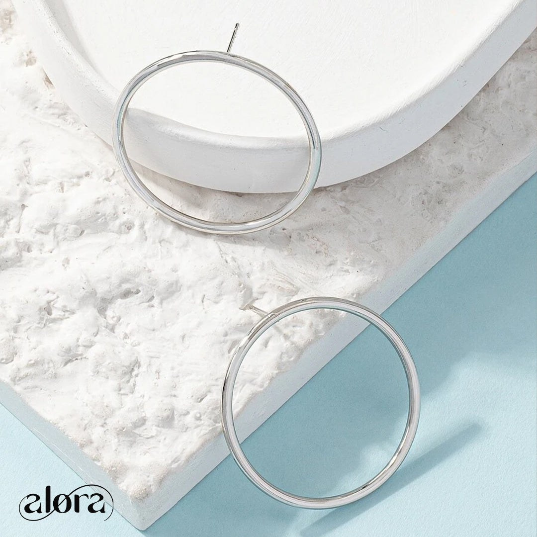 Circle Stud Earrings