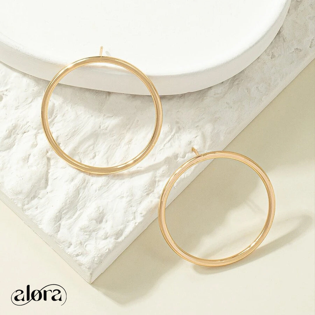 Circle Stud Earrings