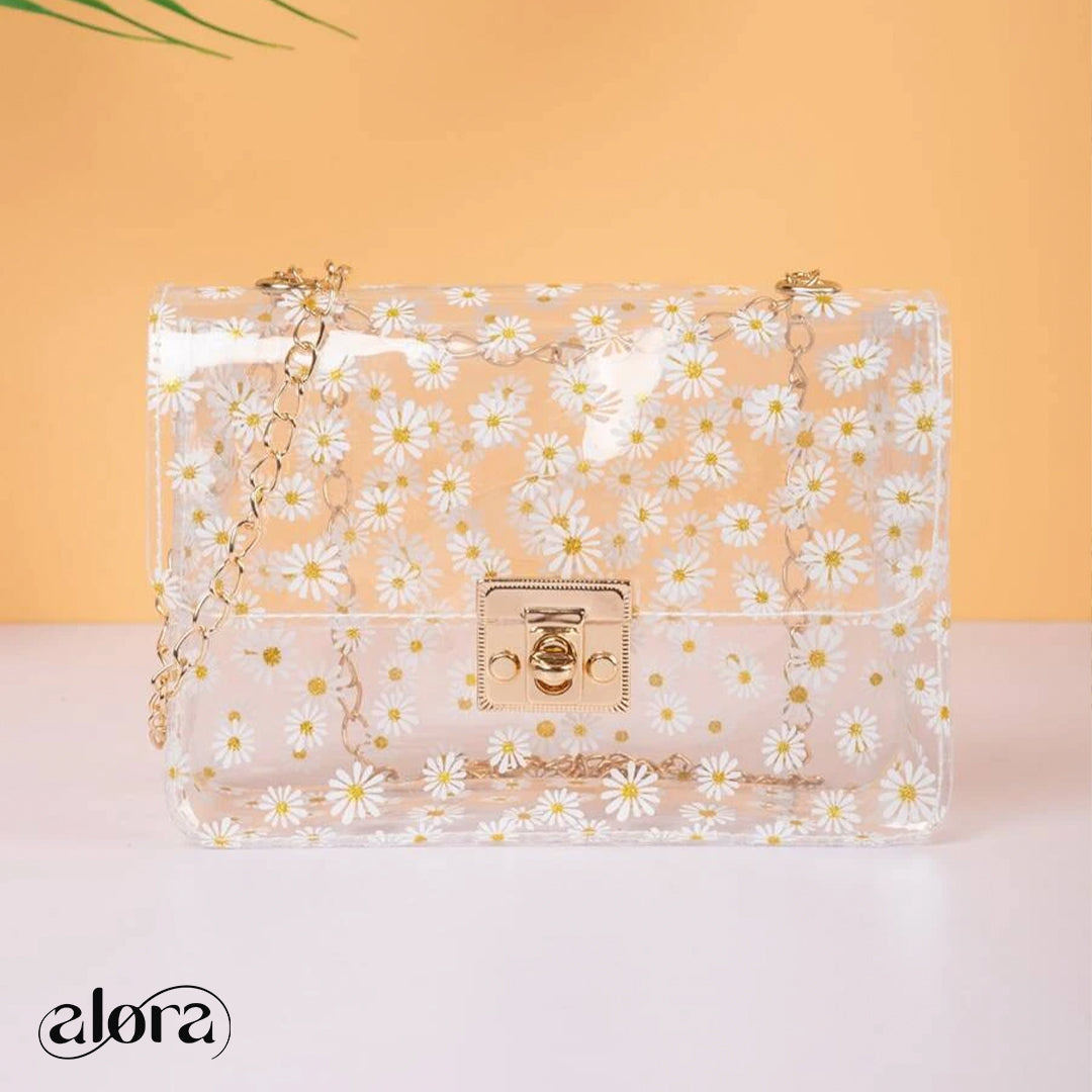 Mini Daisy Pattern Crossbody Bag