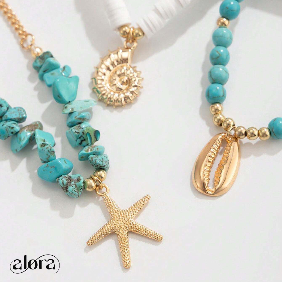 Ocean Anklest Set (3pcs)