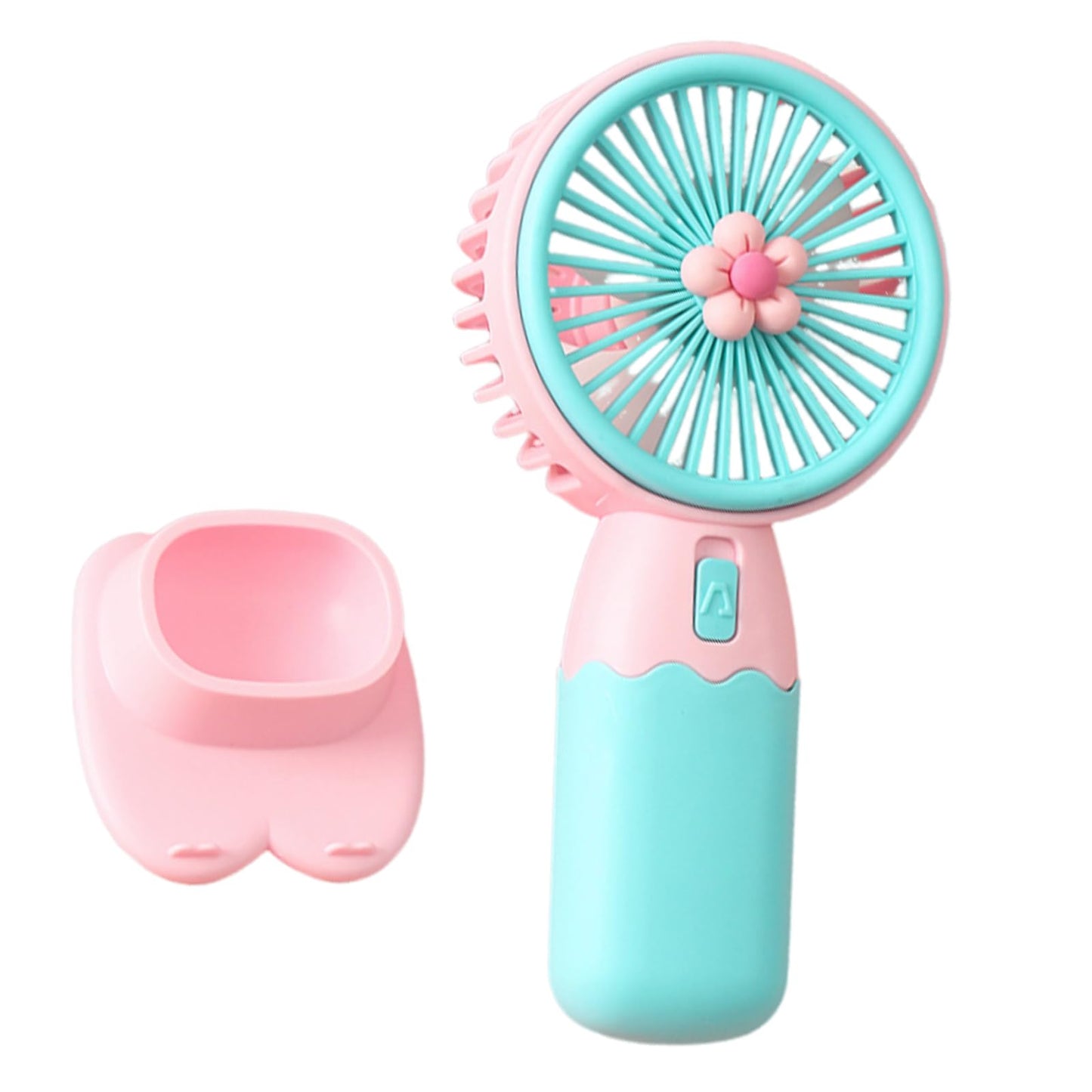 Mini Rechargeable Fan - Blue & Pink