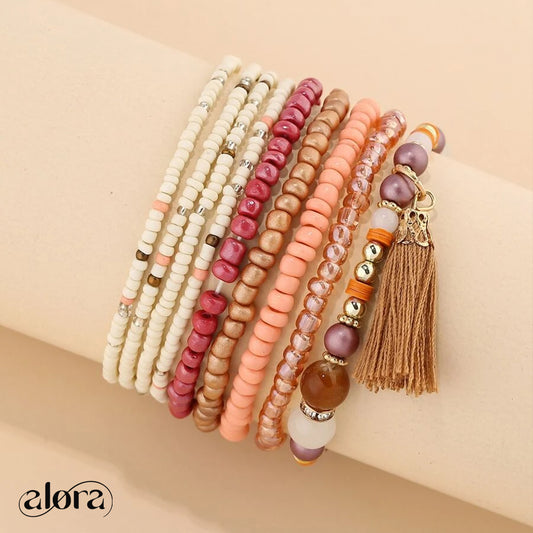Tassel Bracelet Set (9pcs)