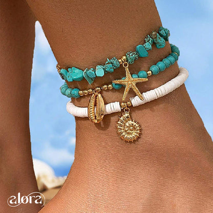 Ocean Anklest Set (3pcs)