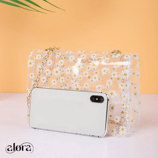 Mini Daisy Pattern Crossbody Bag