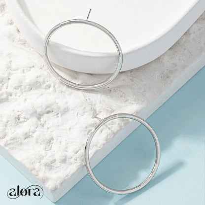 Circle Stud Earrings