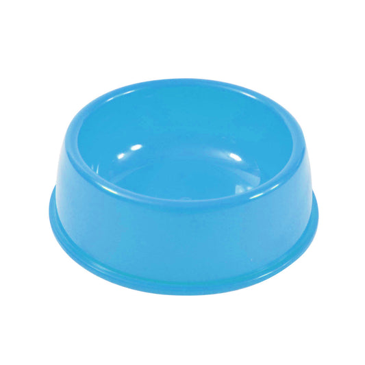 Dog Cat Food Bowl: Plastic Pet Food Bowl Blue