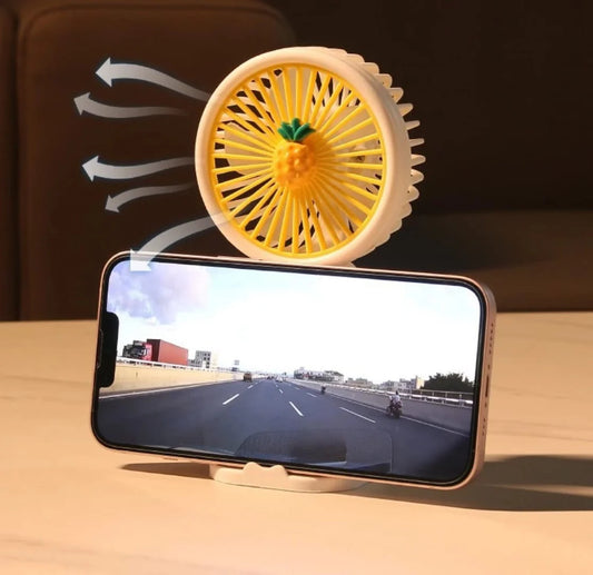 Mini Rechargeable Fan - Yellow