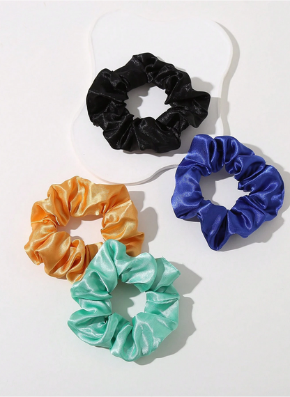 Satin Silk-Like Spiral Hair Scrunchies