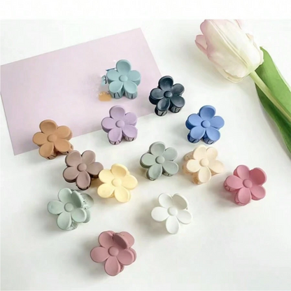 Colorful Flower Design Cute Hair Claws